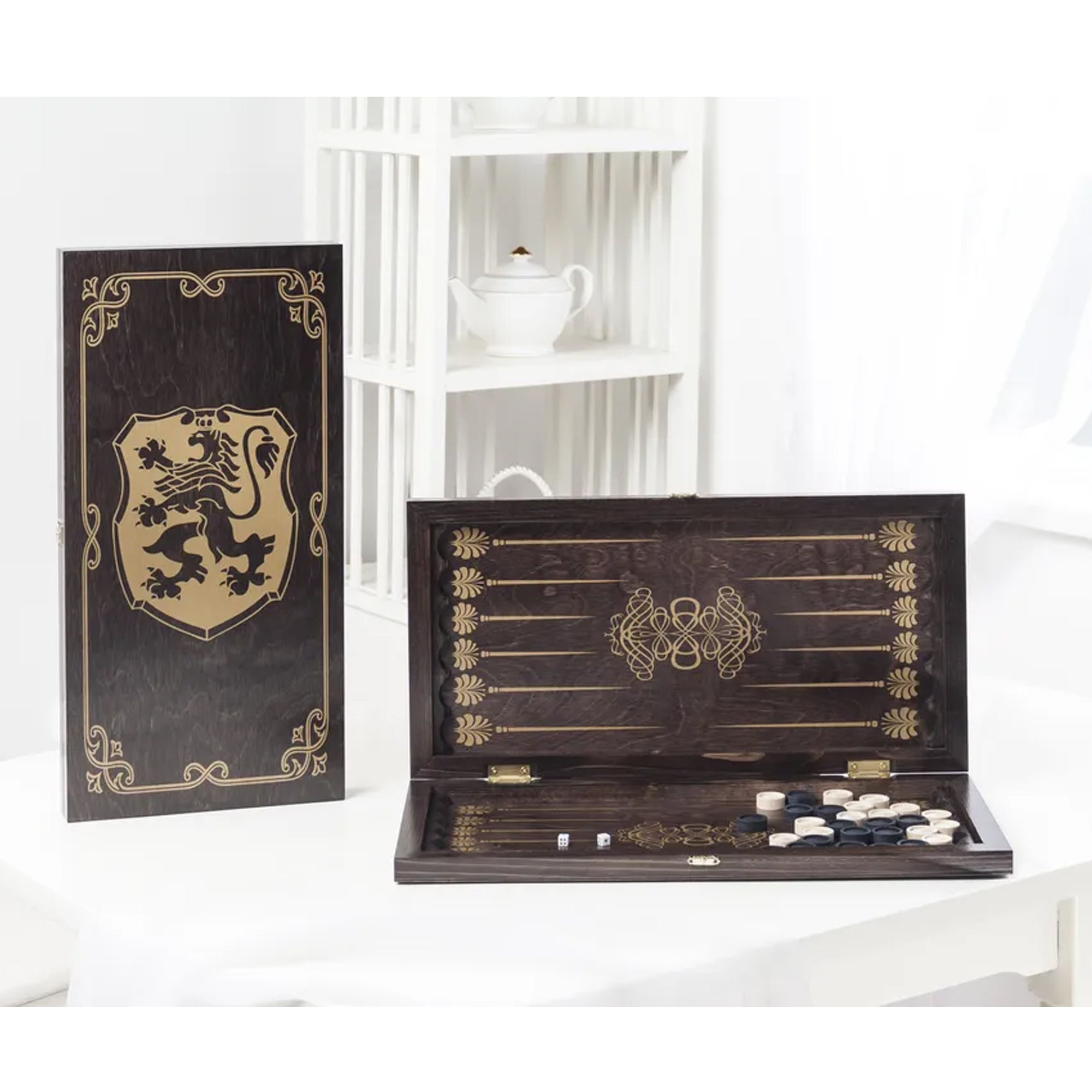 Нарды деревянные " львиный щит"