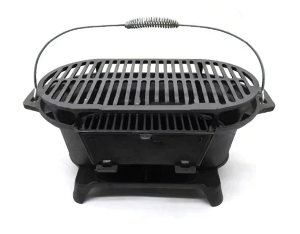 מנגל היבאצ'י-גריל שולחני לקרניבורים יציקת ברזל