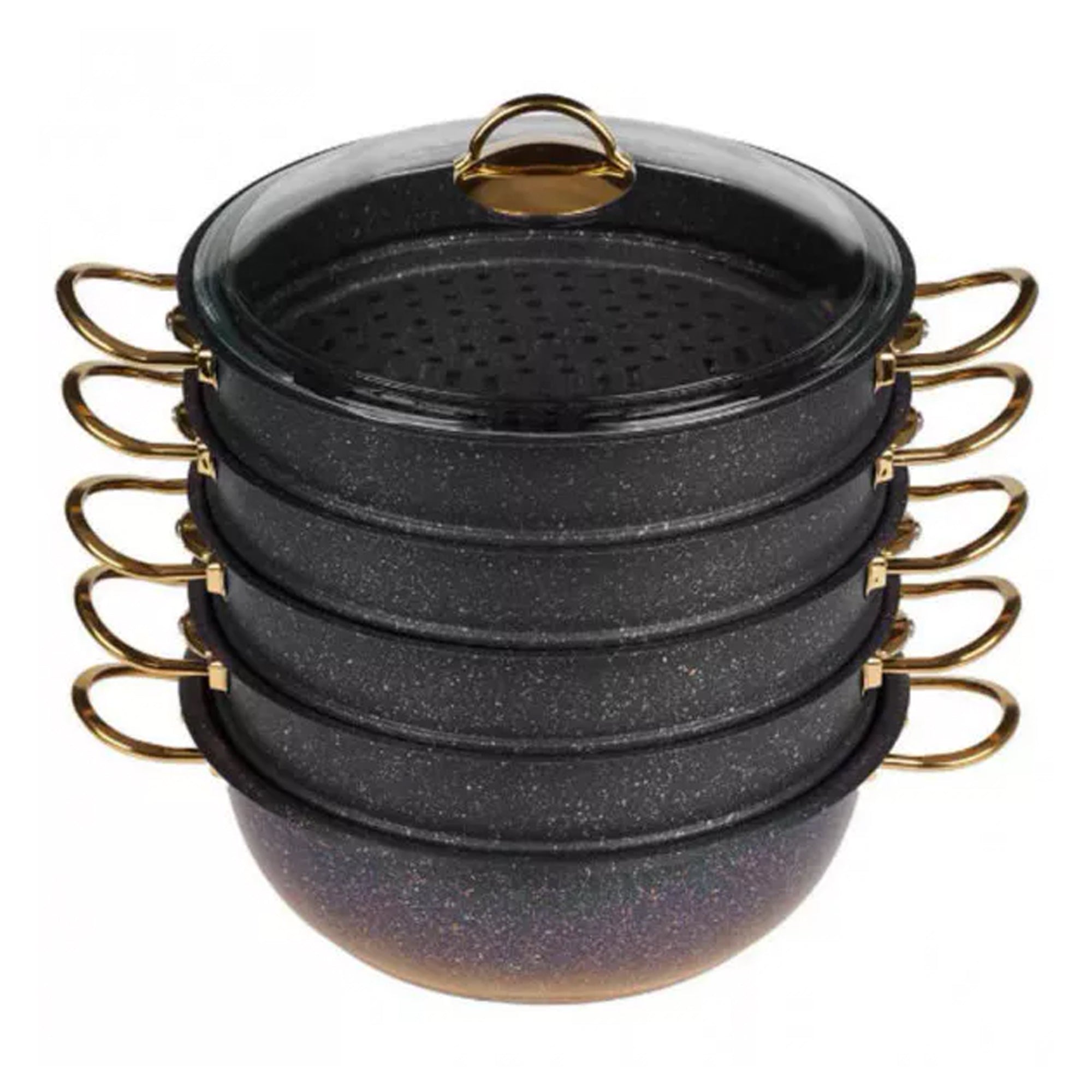 סיר אידוי למנטו 32 ס"מ GRANIT – מתאים לאינדוקציה