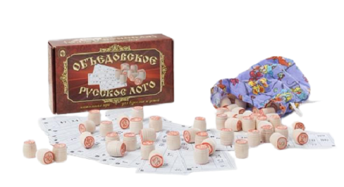 «Русское лото» Классическая настольная игра с деревянными бочками