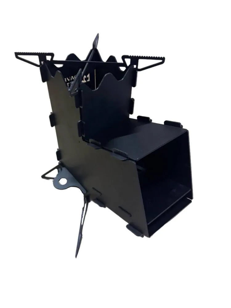 Печь ракетная разборная щепочница высота-D2 MINI