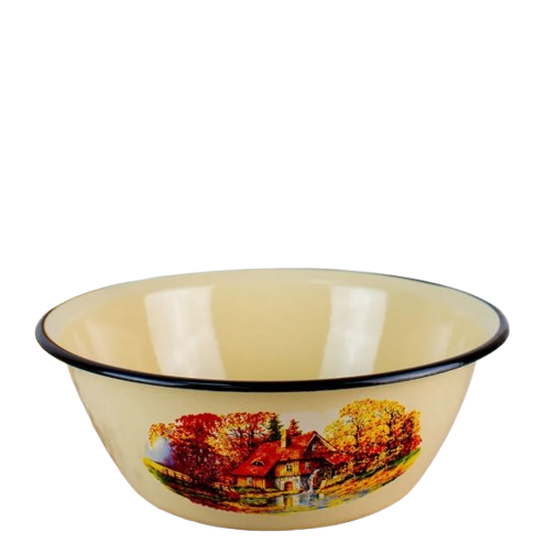 Миска 2л (слоновая) С декором