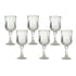 Набор из 6 бокалов для вина с золотым декором 200 мл