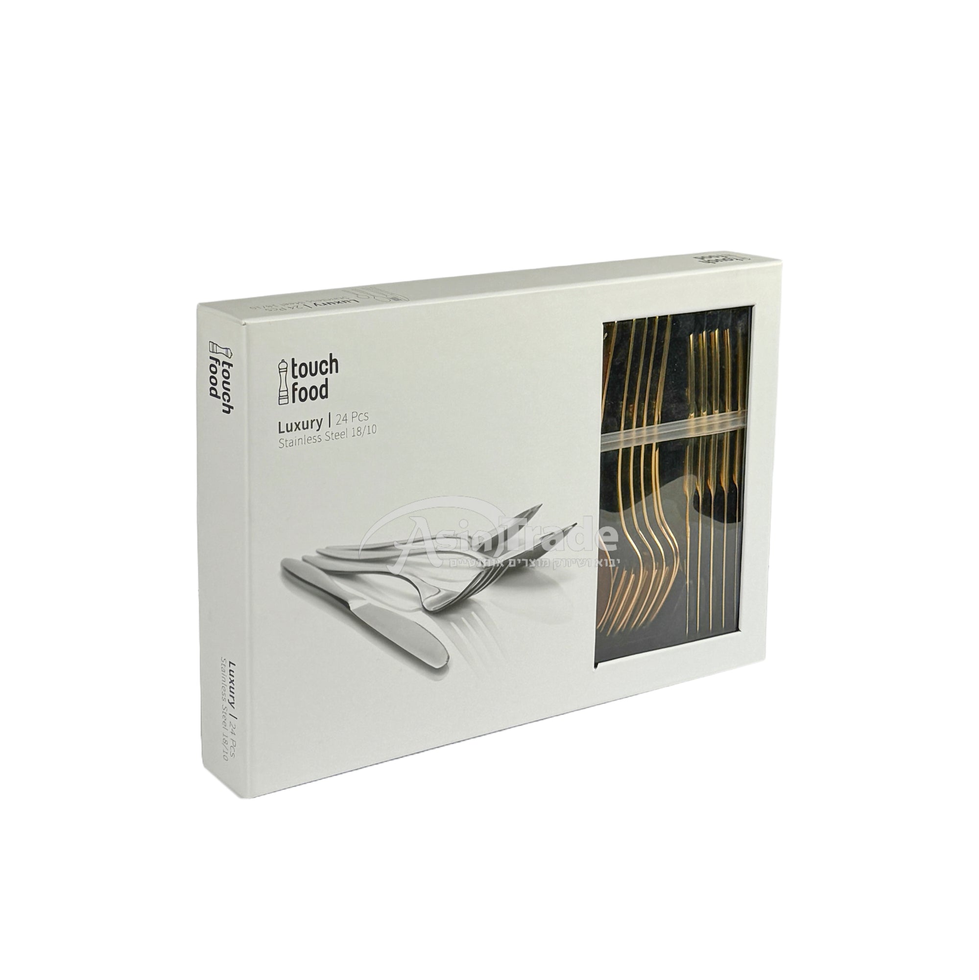 Золотой набор столовых приборов 1/24