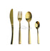 Золотой набор столовых приборов 1/24