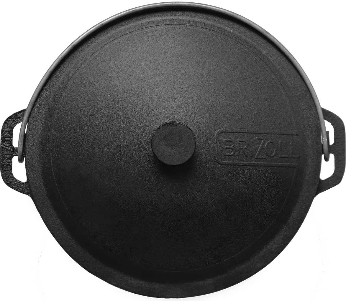 Кастрюля походная чугунная 10 литров.