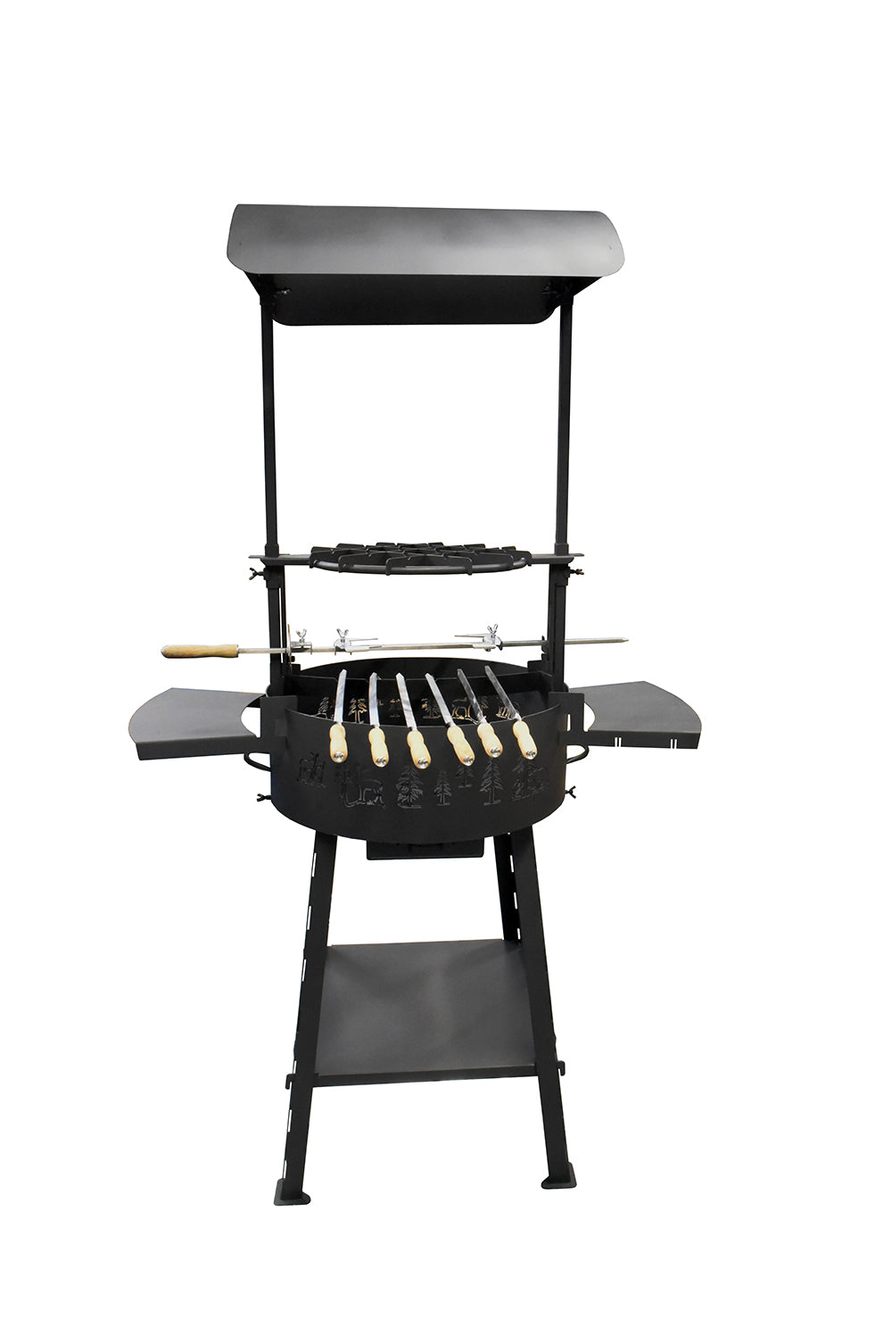 גריל משולב רב תכליתי לגינה