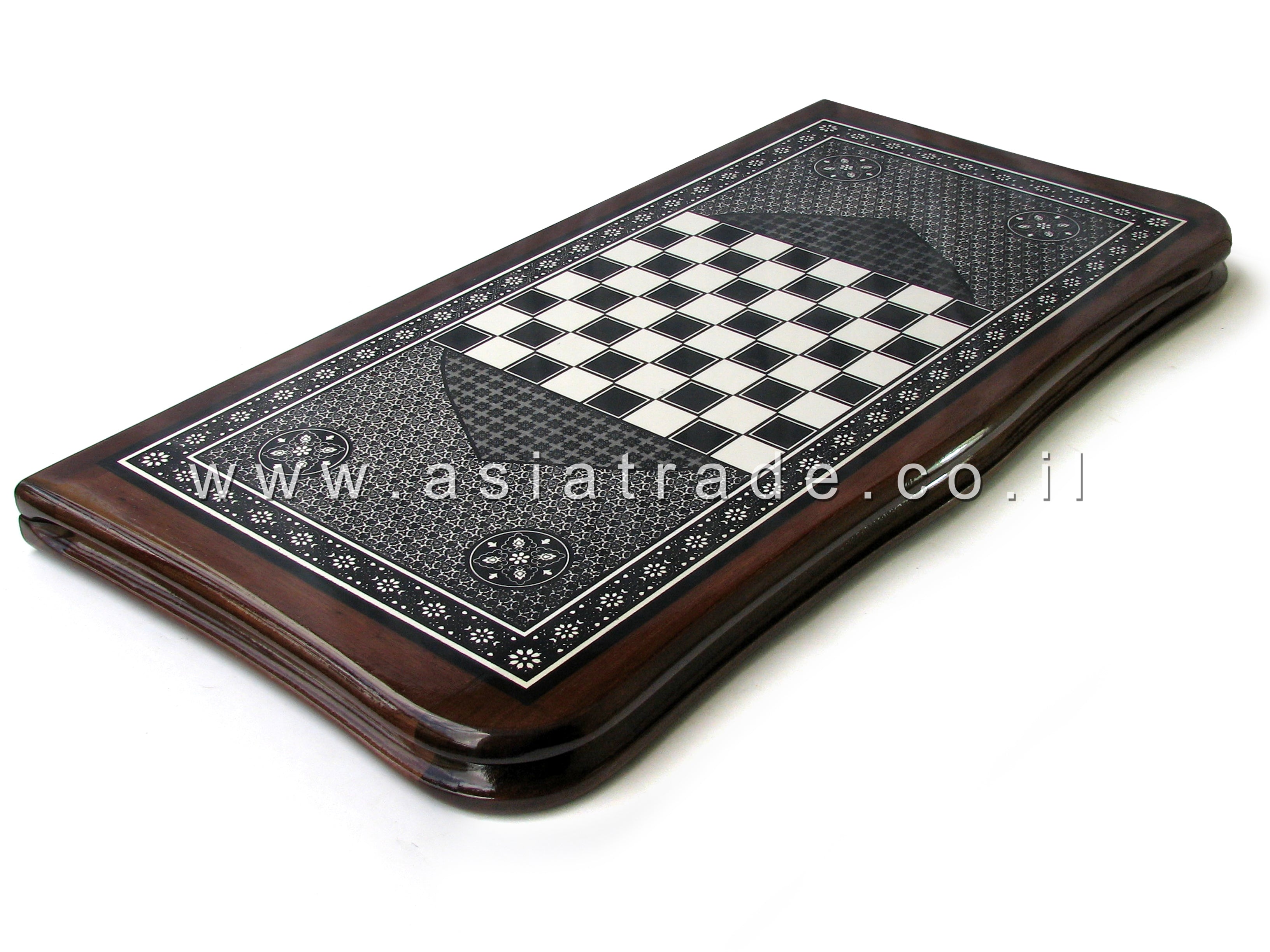 Деревянные нарды со скругленными краями