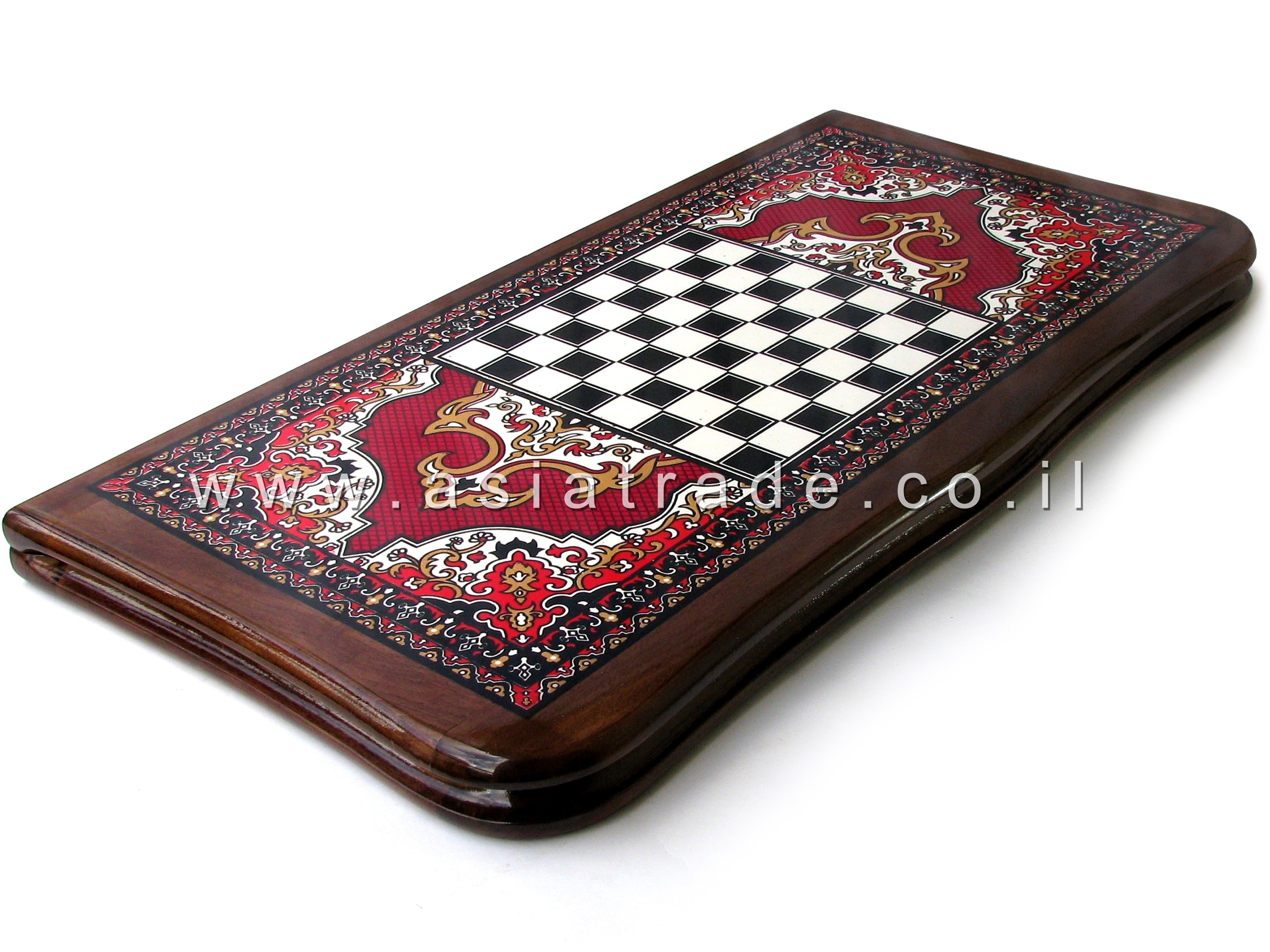 Деревянные нарды со скругленными краями