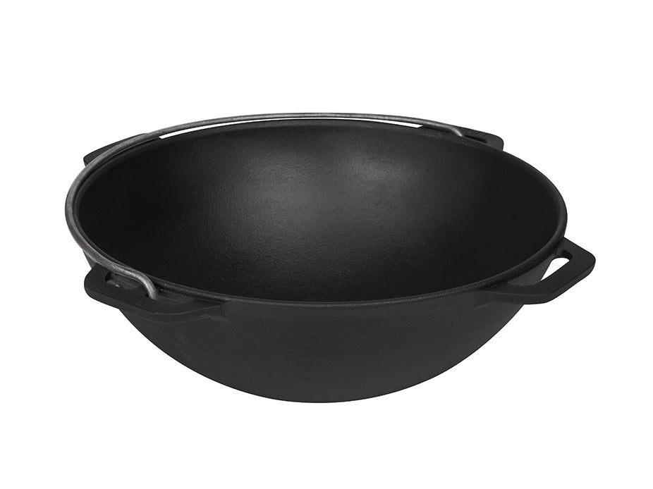 Казан чугунный азиатский с крышкой 4 л