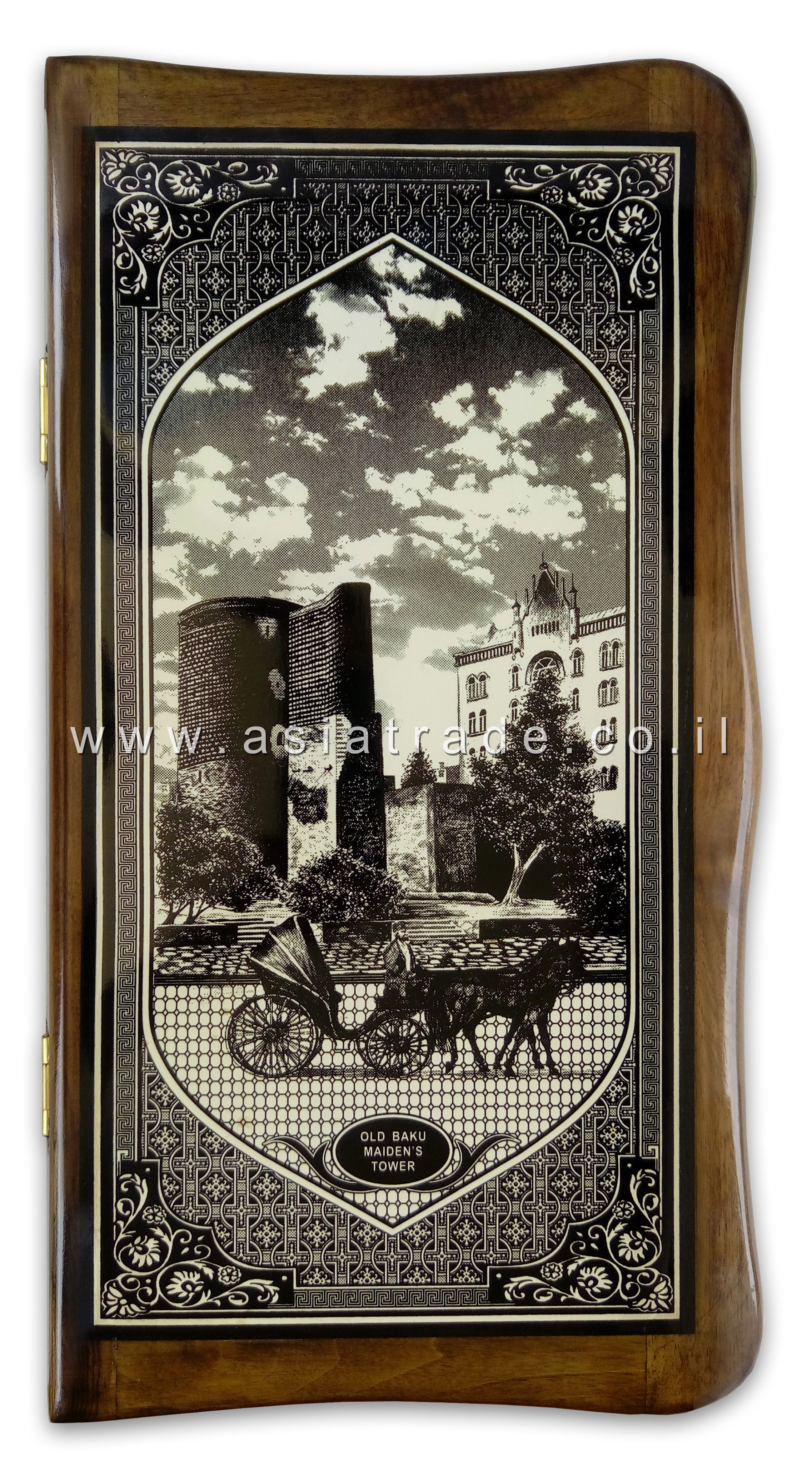 Деревянные нарды со скругленными краями