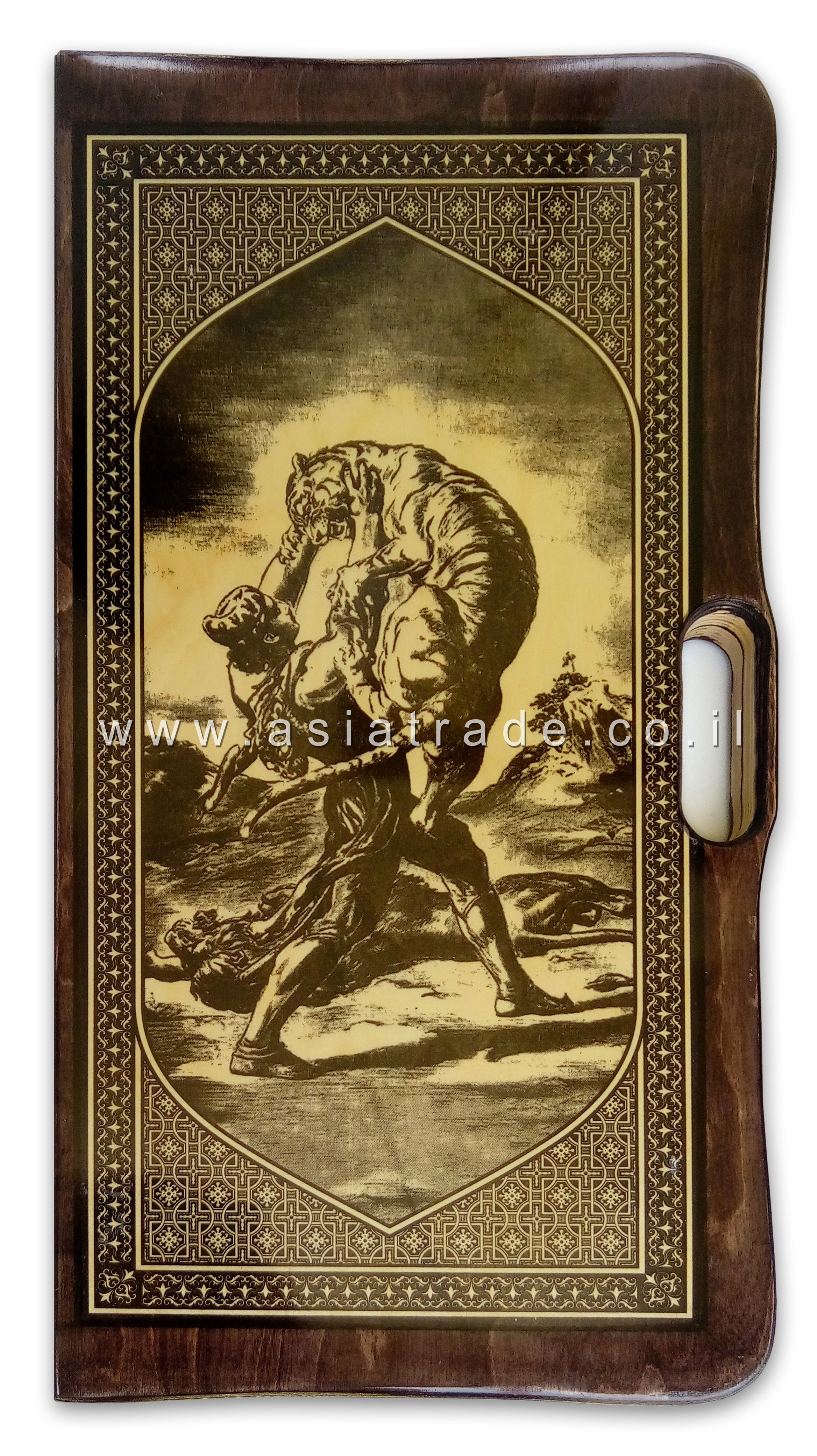 Деревянные нарды со скругленными краями