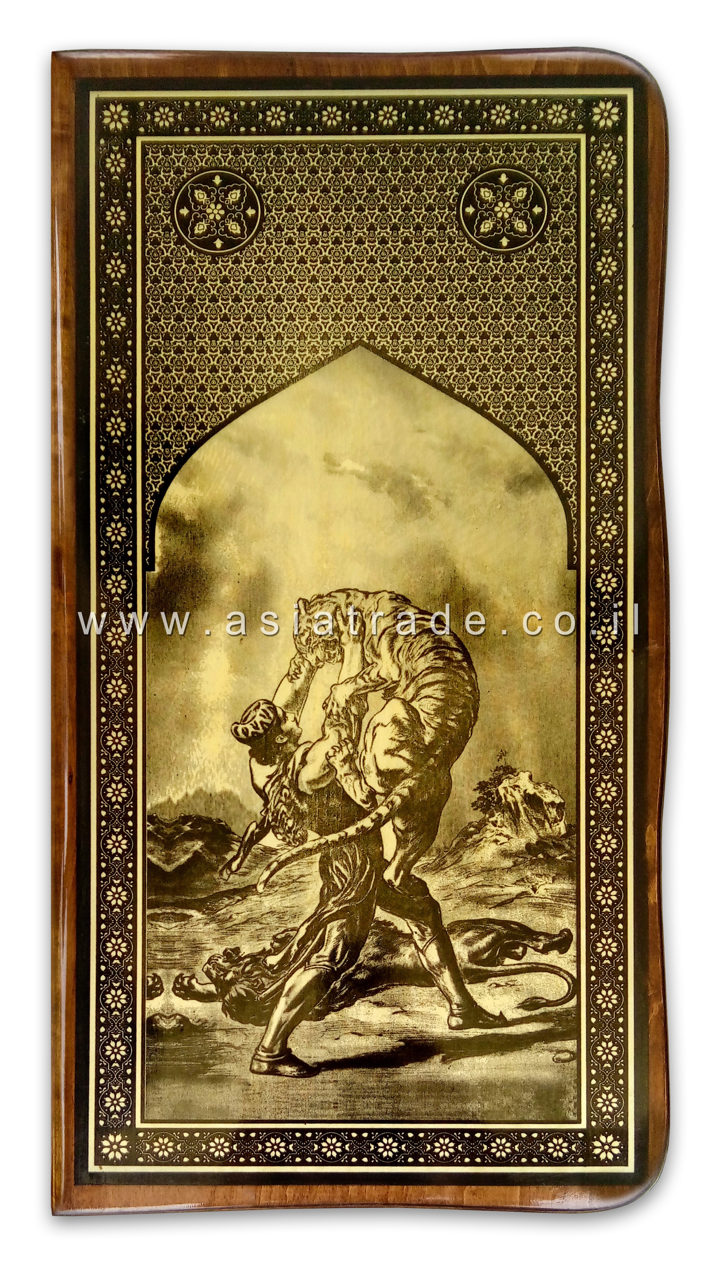 Деревянные нарды со скругленными краями