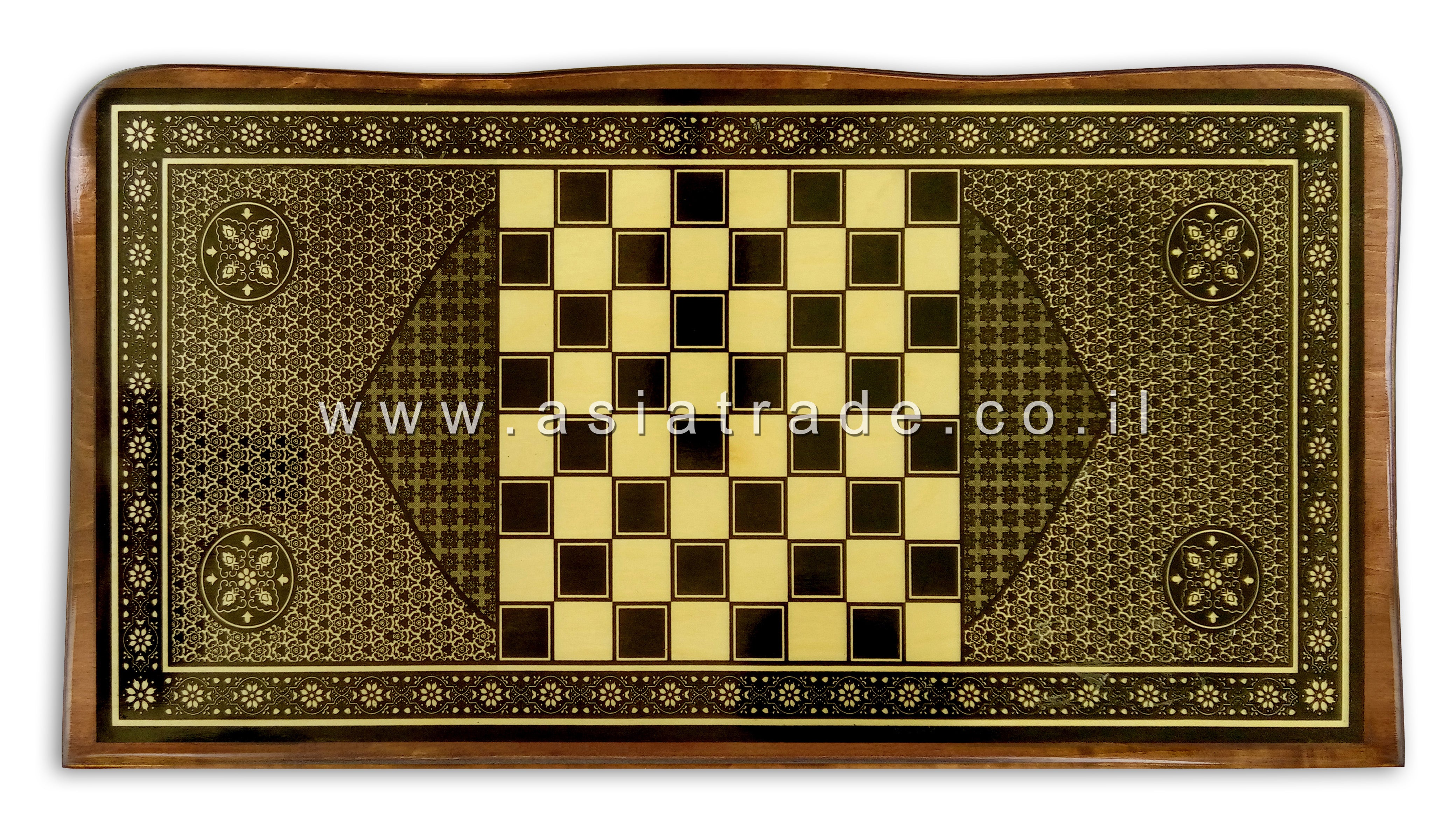 Деревянные нарды со скругленными краями