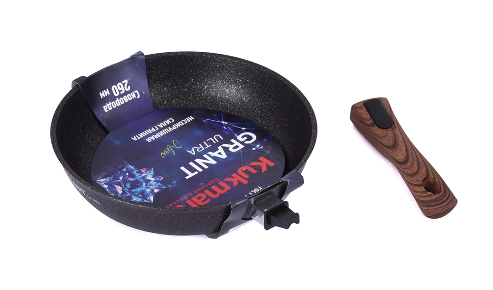 מחבת 26 ס"מ Ultra Granit ידית נשלפת