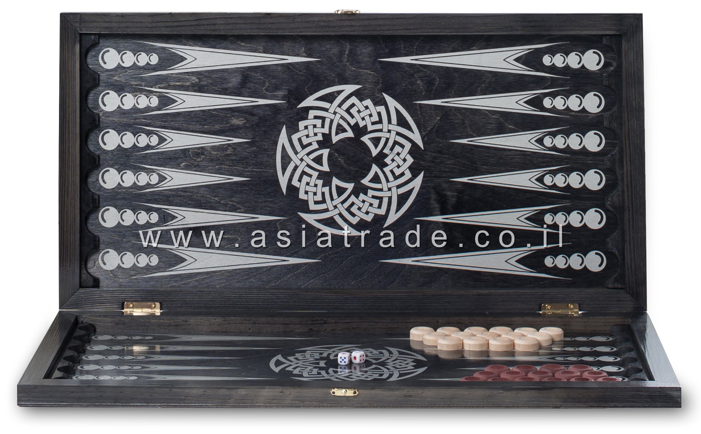 Шесть в шесть большой "китайский узор" - черный