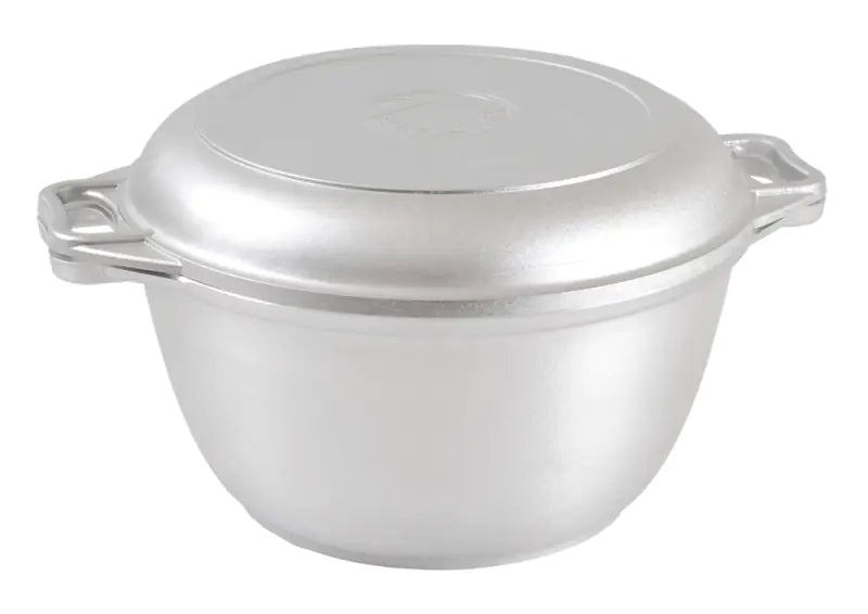 סיר קאזן יציקת אלומיניום 3 ל' +מכסה מחבת