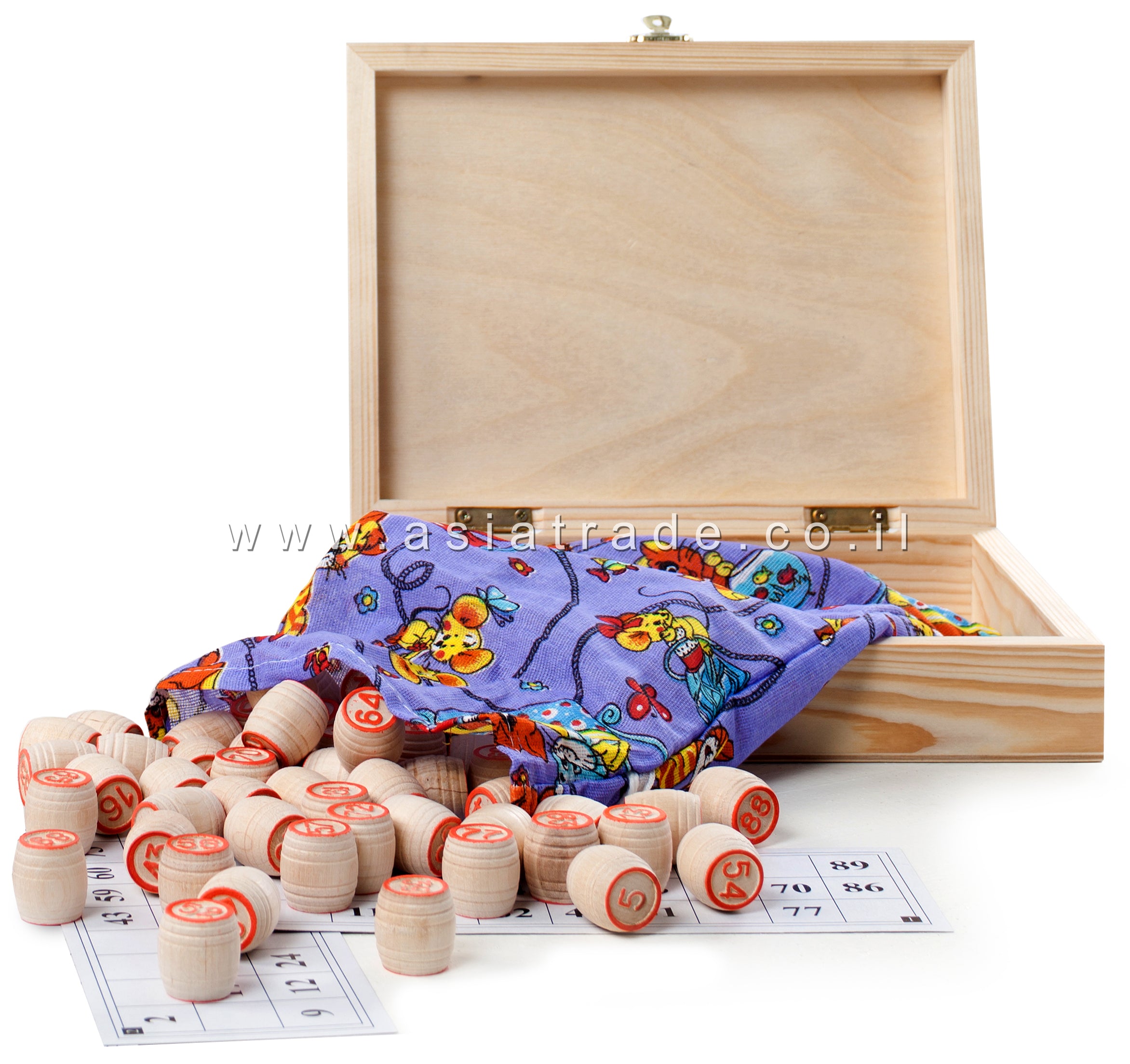 Настольная игра русское лото в деревянной коробке " русские узоры"