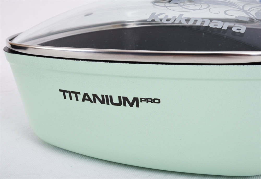 סיר סוטז' מרובע 6.5 ליטר "Titanium pro"-ירוק