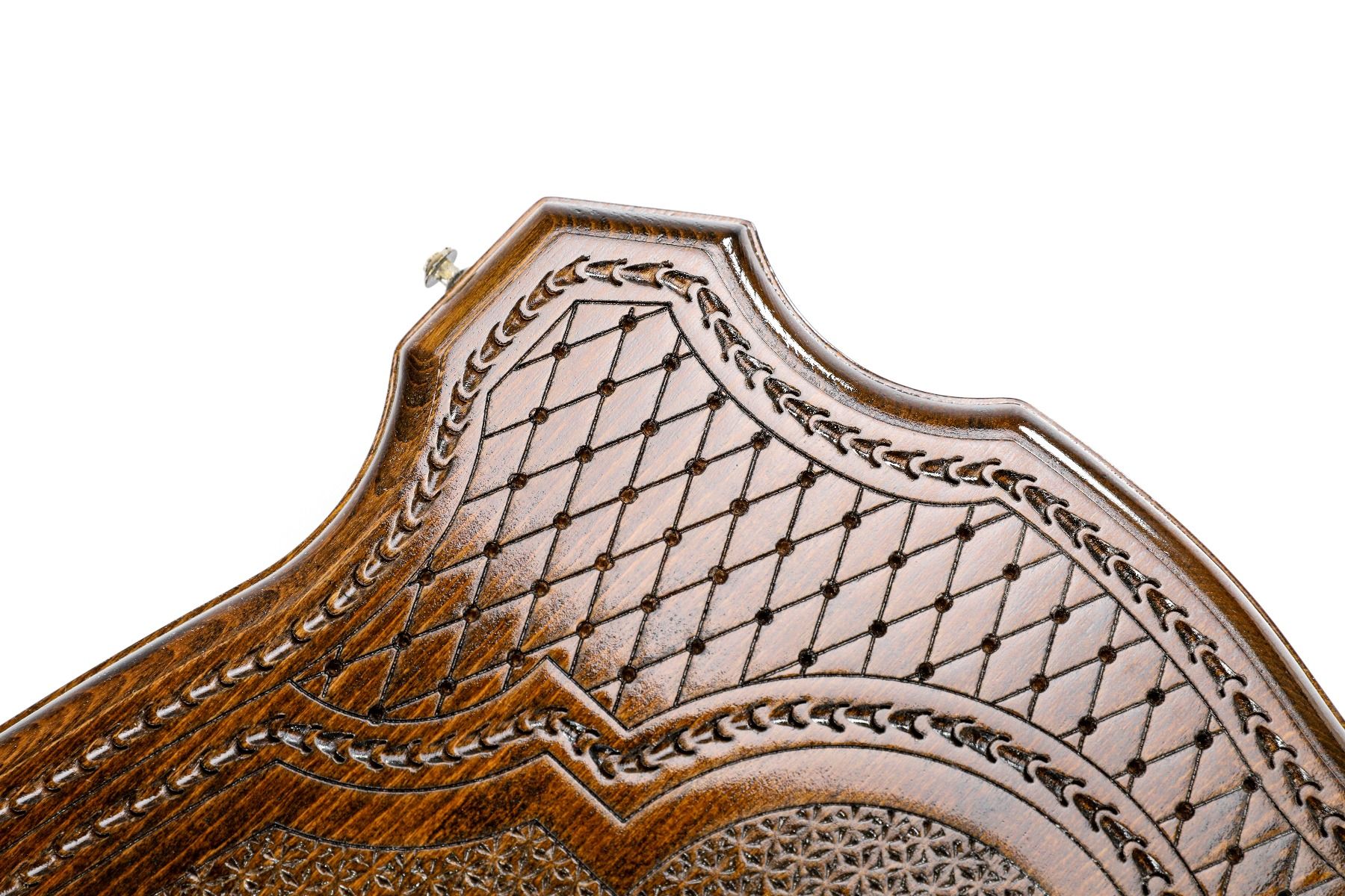 שש בש יוקרתי עץ מלא חקוק נצח