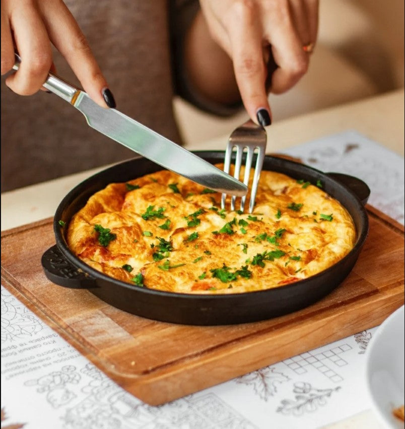 Сковорода чугунная с подставкой 160 х 25 мм