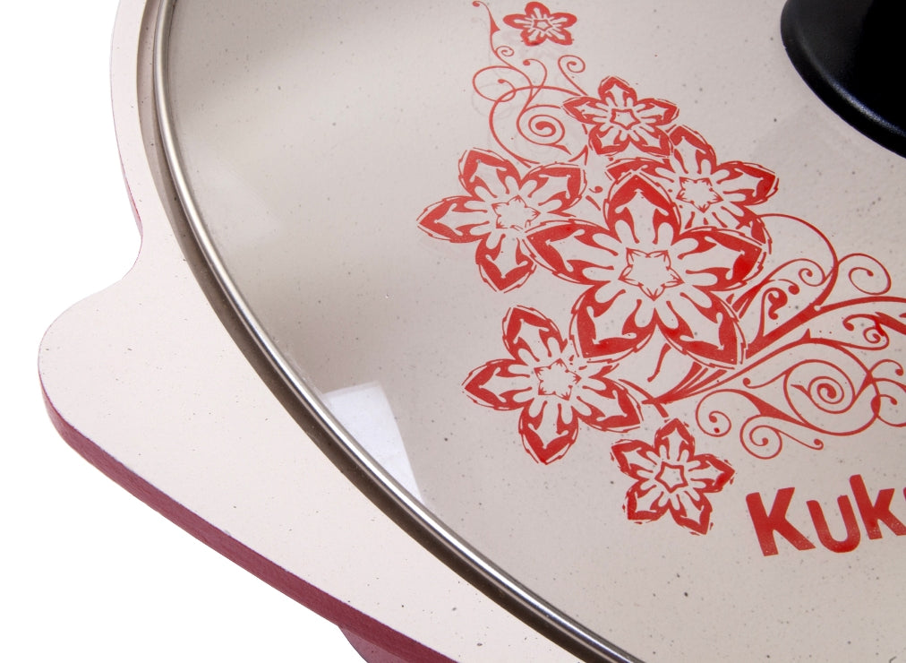 Казан для плова и тушения 4,5 л красный