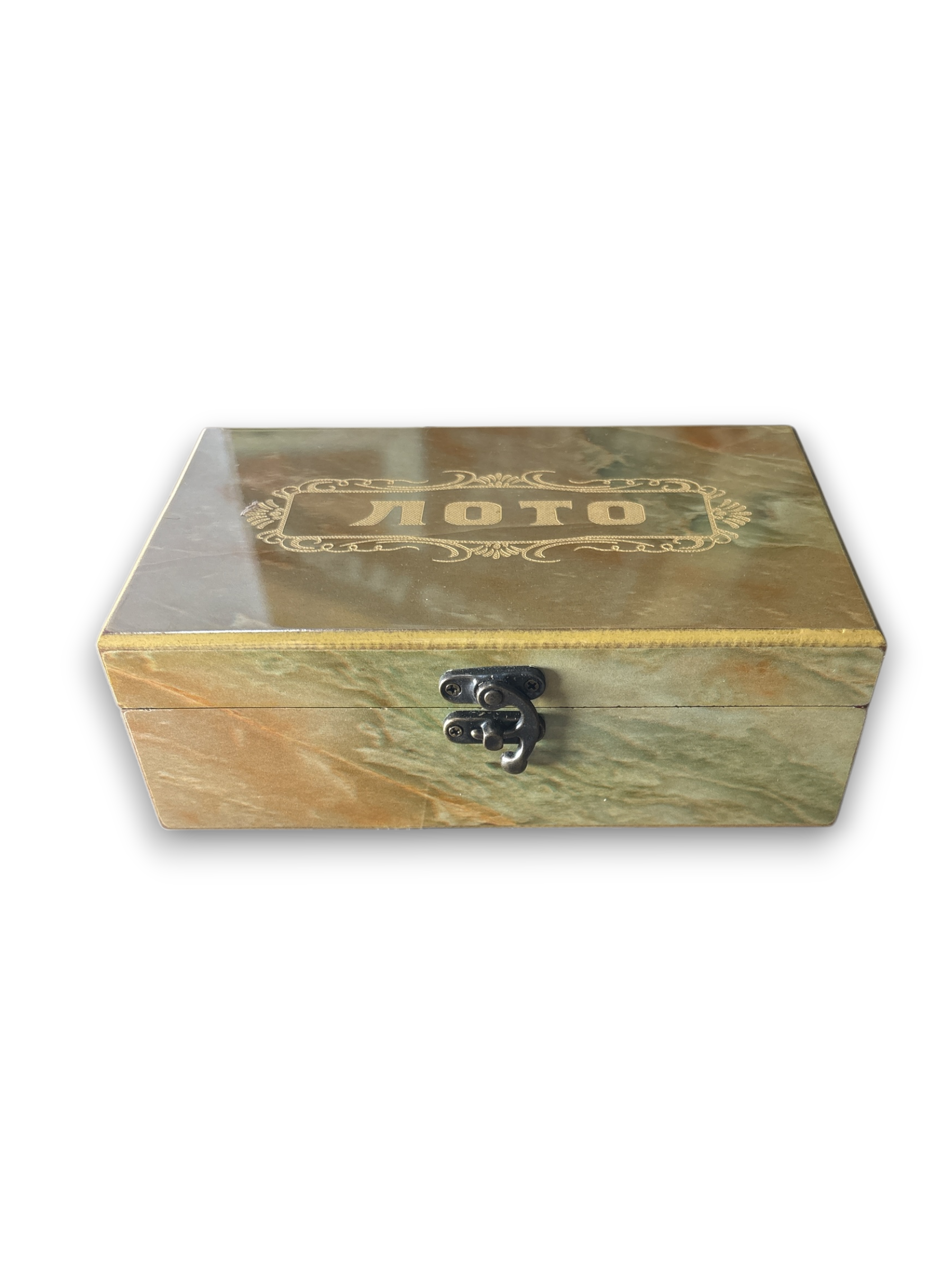 משחק בינגו רוסי קופסת דמוי שיש