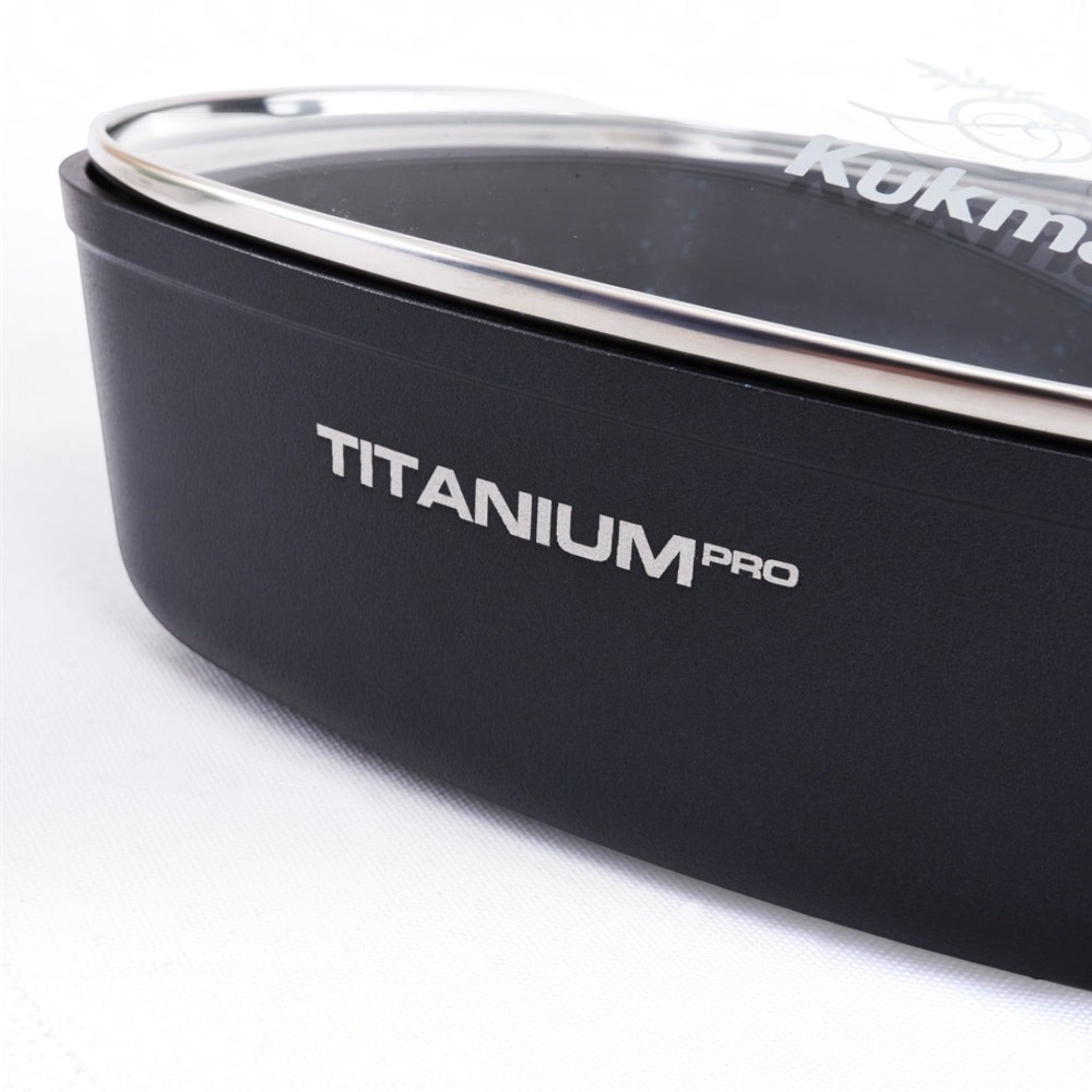Квадратная сотейник 5.5 литров "Titanium pro" - черный