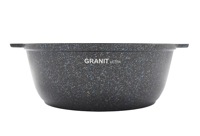 Кастрюля-жаровня 5л со стеклянной крышкой, АП линия «Granit Ultra»