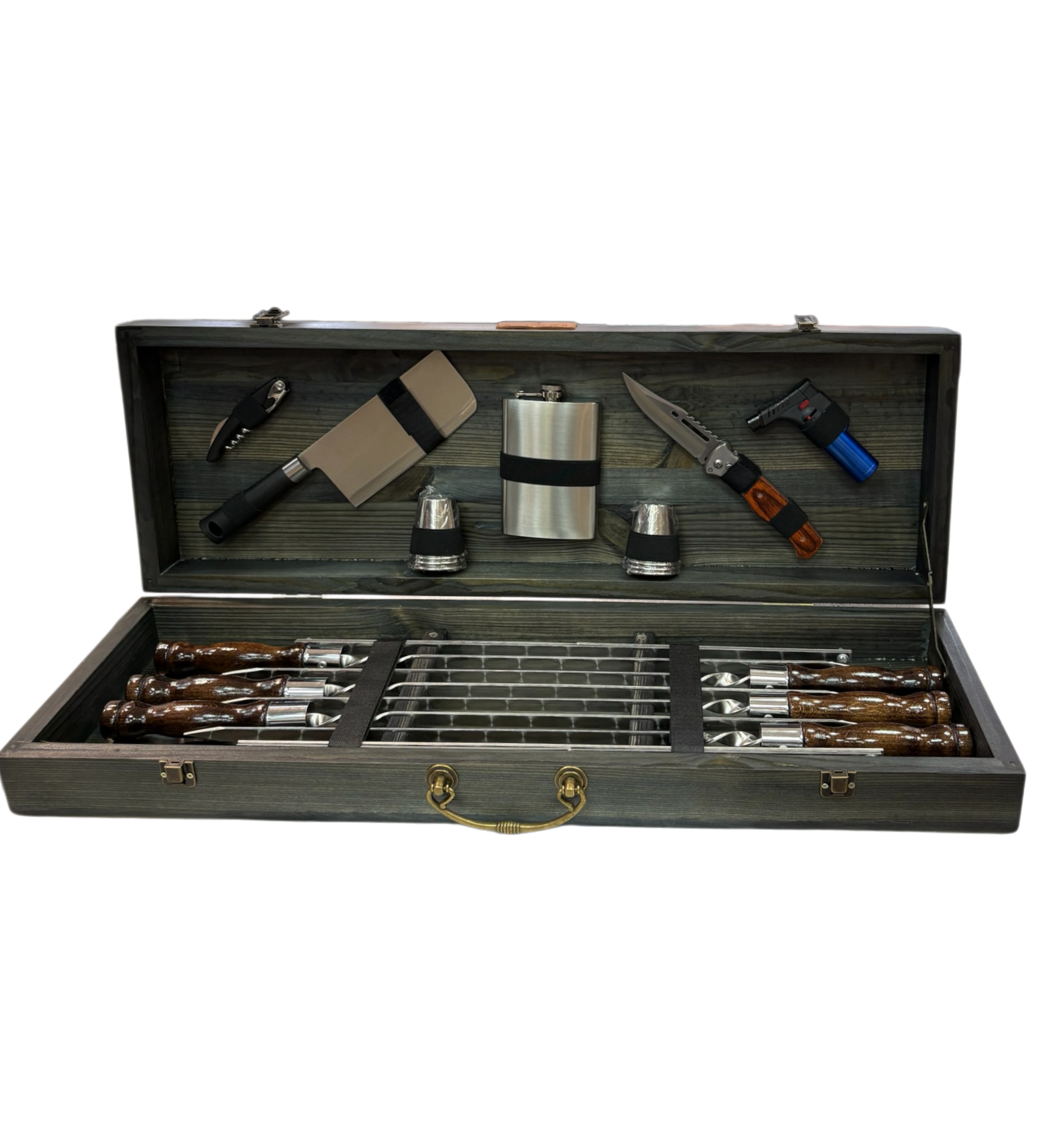 Премиум набор шампуров в кейсе  - Cowboy Deluxe