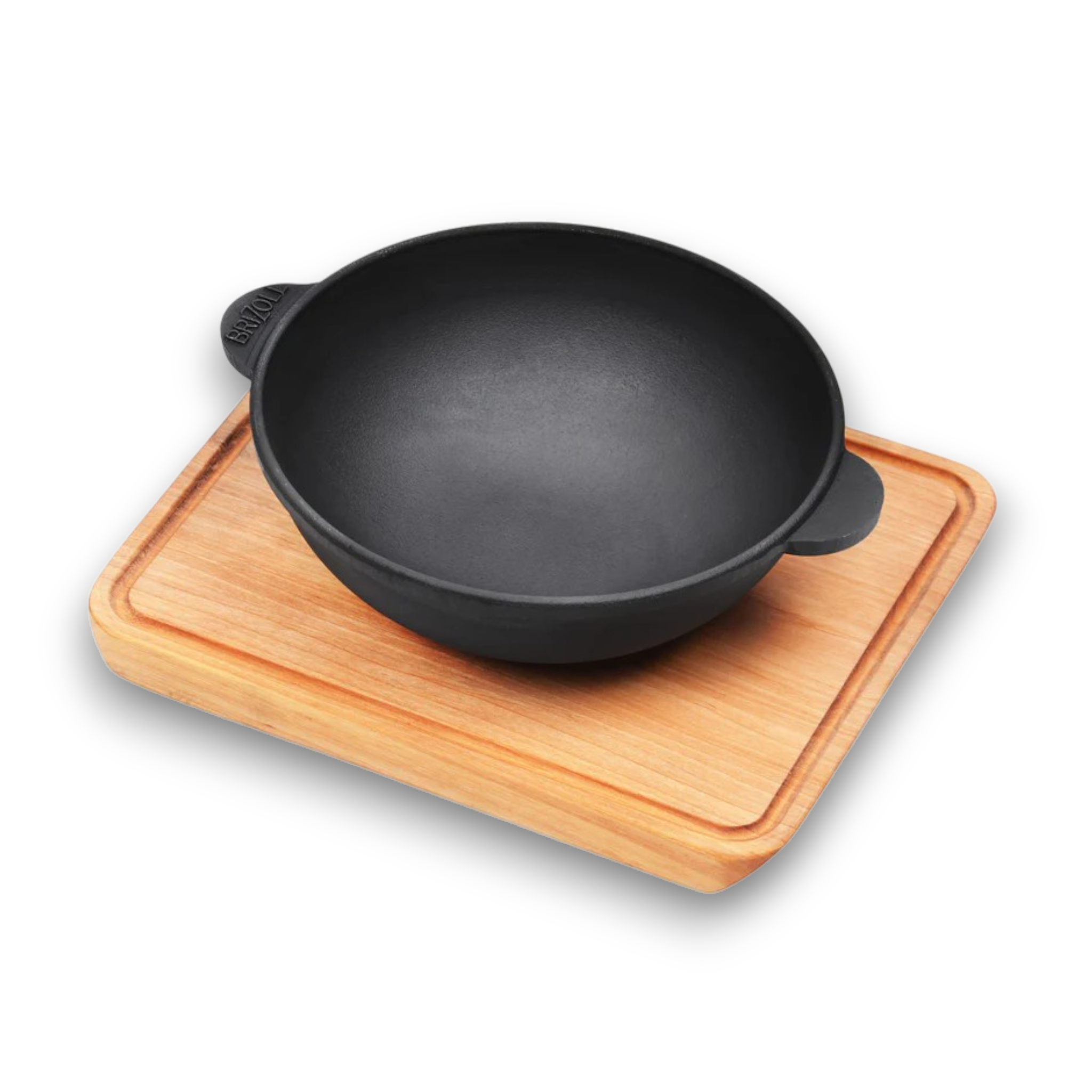 Сковорода чугунная WOK с подставкой 180х63 мм HoReCa 
