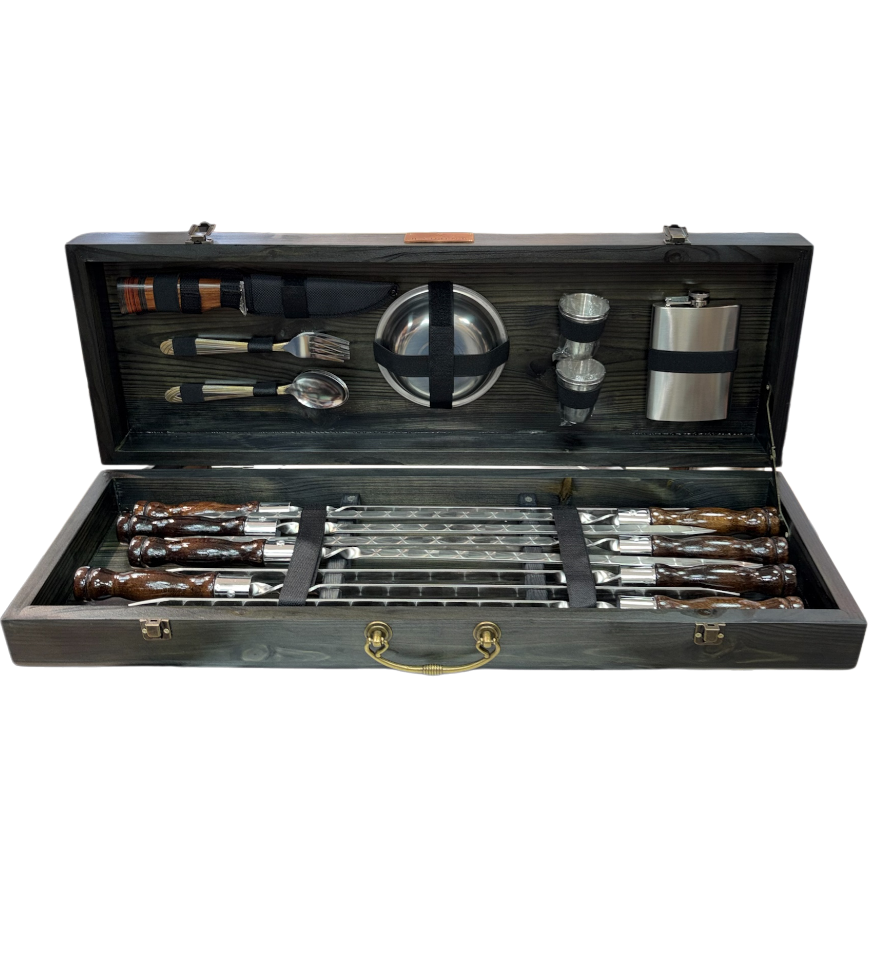 Премиум набор шампуров в кейсе  - Luxe