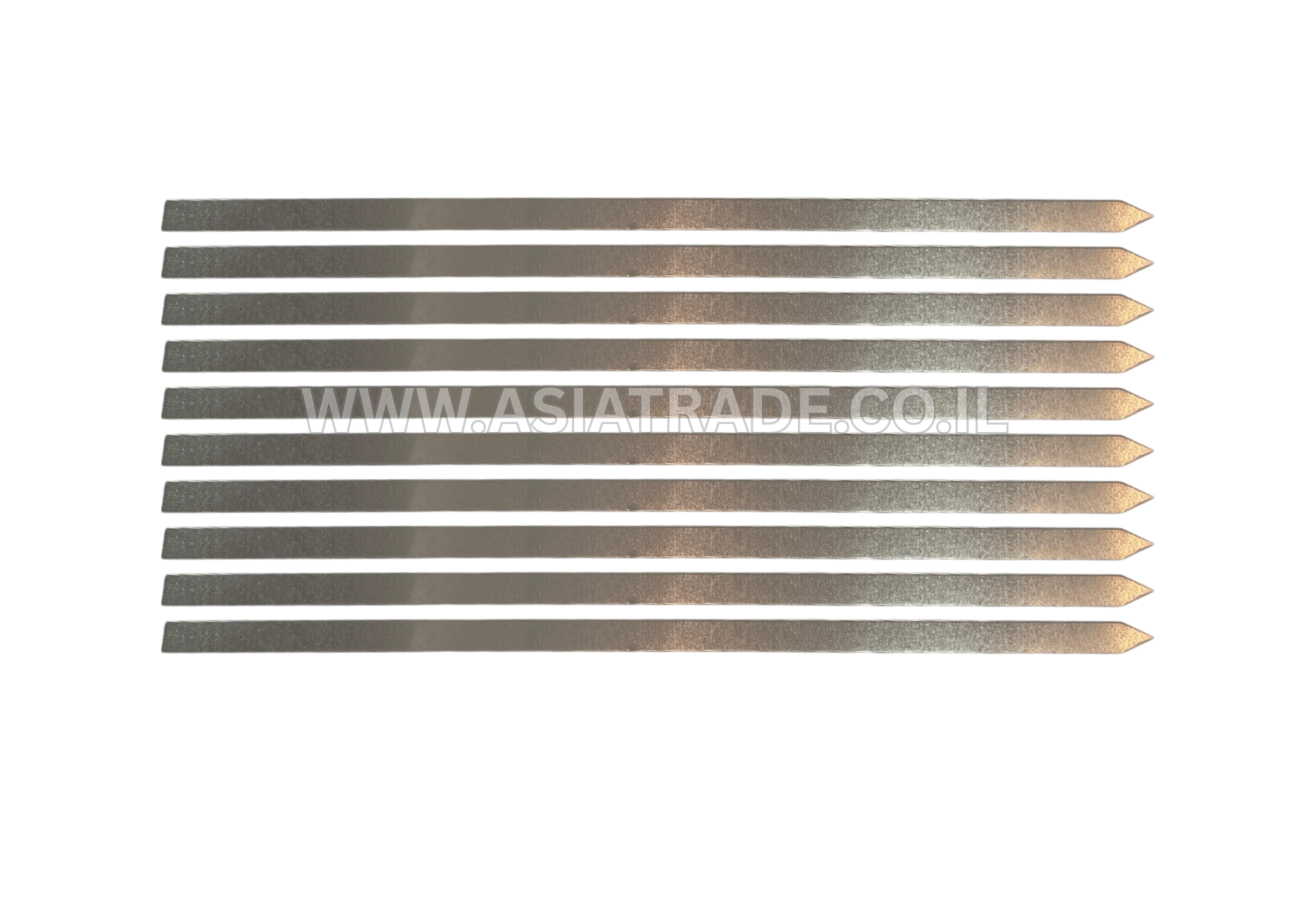 סט 10 שיפודי נירוסטה 45X1.5 ס"מ