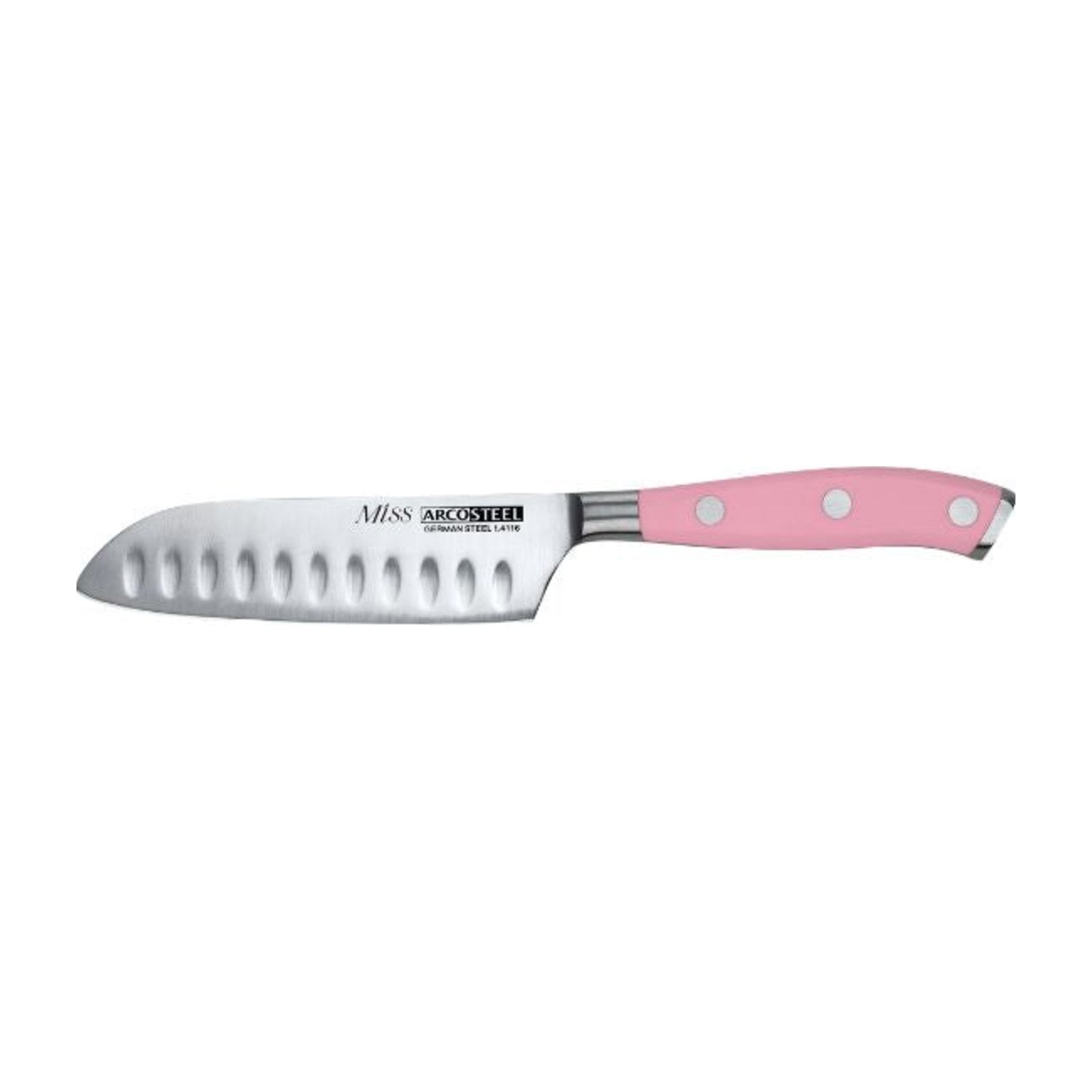 סכין סנטוקו מיני 12.5 ס"מ ורודה סדרת Miss ARCOSTEEL