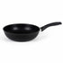 Asia Trade 22cm non-stick cast aluminum frying pan with black handle, PFOA-free and dishwasher safe.