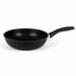 Asia Trade 24cm non-stick cast aluminum frying pan with a black ergonomic handle, ideal for healthy cooking.