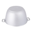 Asia Trade 30-liter large aluminum cooking pot with side handles, shown upside down on a white background.
