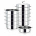 Asia Trade 48cm stainless steel industrial multi-tier steamer pot set for dumplings and dim sum