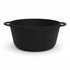 Asia Trade 8-liter black cast iron pot by SITON with dual side handles, ideal for high-heat cooking.