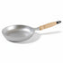 Asia Trade 20cm aluminium frying pan with a light wood handle and black end cap against a white background