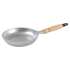 Asia Trade 20cm aluminium frying pan with a light wood handle, featuring a durable metallic finish.