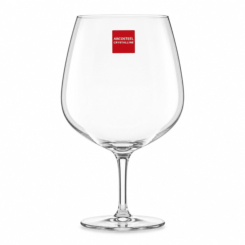 Asia Trade ARCOSTEEL crystalline wine glass with a wide bowl and elegant stem on a white background