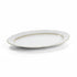 Asia Trade ARCOSTEEL Goldie Collection 36cm oval serving platter in white porcelain with elegant gold rim detail