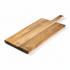 Asia Trade ARCOSTEEL rectangular wooden serving and cutting board with a handle, natural wood grain finish