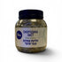 Asia Trade blackcurrant leaf herbal tea infusion in a clear plastic jar with a black lid
