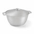 Asia Trade 2-liter cast aluminum cooking pot with lid and integrated handles for even heat distribution