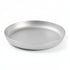 Asia Trade 30cm round cast aluminum frying pan with a smooth silver finish