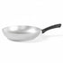Asia Trade 28cm cast aluminum frying pan with a black handle, suitable for all stovetops except induction.