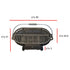 Asia Trade cast iron hibachi tabletop grill with side handles, carrying handle, and air vent for outdoor cooking.