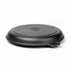 Asia Trade 28cm round cast iron skillet lid with a textured black finish and central logo detail